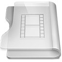 Aluminium Movies Icon 128x128 png